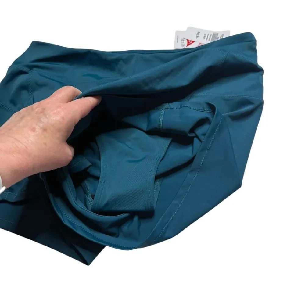 NWT LL Bean UPF 50+ UV Protection Lycra Swim Shorts Athletic Deepwater Blue 10